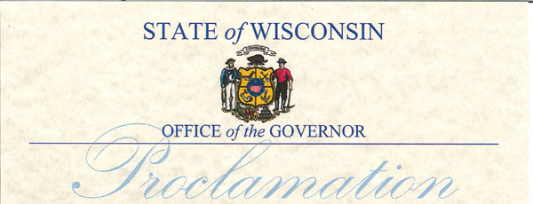 State of WI Proclamation