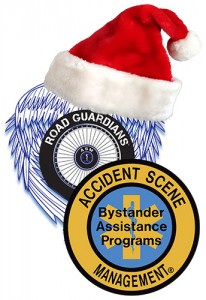Road Guardian Logo with Santa hat