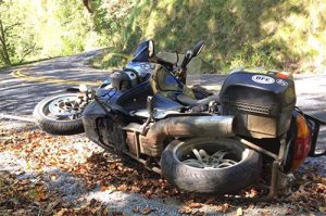 Crashed Motorcycle